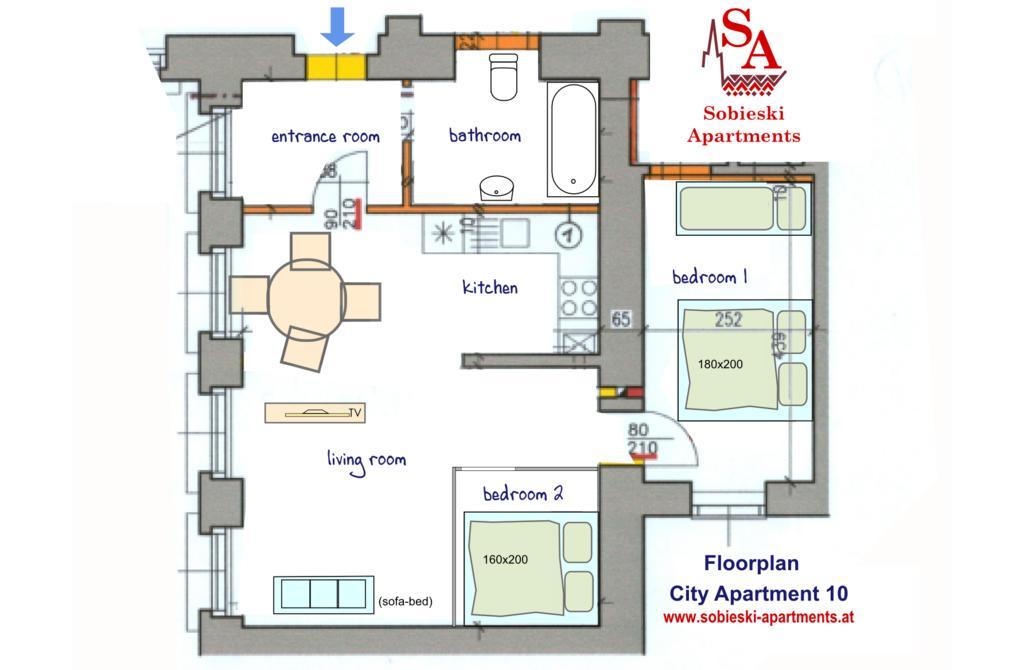 Sobieski Center Apartments Wien Exteriör bild